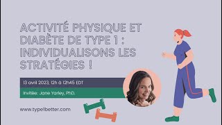 Activité physique et diabète de type 1  individualisons les stratégies [upl. by Lenora]