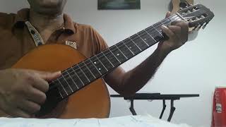 Dileepa Podi PuthuClarence Wijewardana finger picking on Chords tutorial [upl. by Enelym]