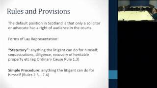 Lay Representations in Scottish Civil Courts [upl. by Honeyman186]