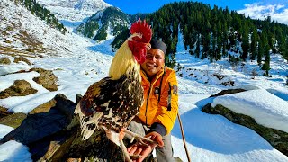 Main Kehan Per Hon  Ye Konsi Jaga Hai   Desi Murgh Karahi Recipe  Snowy Mountain Village Life [upl. by Nacim961]