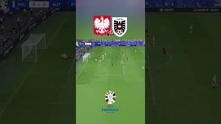 Laimer opens the score  Poland V Austria FC24 shorts Euro2024 [upl. by Lindie]