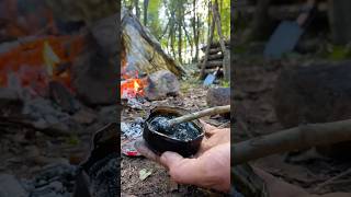 Making Glue İn Nature 🌲 bushcraft survival diy woodworking nature outdoorsurvival camping [upl. by Lotsirb]