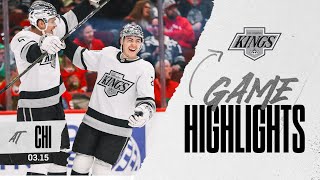 LA Kings explode for 5 GOALS in rout of Chicago Blackhawks  Game Highlights [upl. by Garretson963]