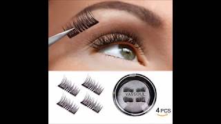 VASSOUL Dual Magnetic Eyelashes 0 2mm Ultra Thin Magnet Lightweight amp Easy to Wear Best 3D Reusable [upl. by Illona]