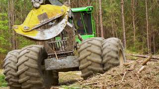 Go Easy On The Camera Skidder Driver John Deere Skidder 748L [upl. by Hodgson222]