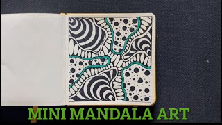 Mini mandala art  Step by step mandala art  Easy mandala drawing  Creative mandala art [upl. by Ramyar]