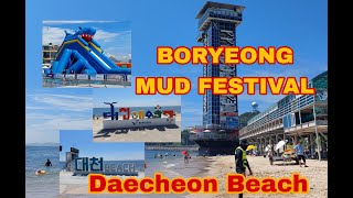 KOREA VLOG 🌸🇰🇷  BORYEONG MUD FESTIVAL 2023  DAECHEON BEACH  SOUTH KOREA VLOG [upl. by Galan]