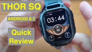 ZEBLAZE THOR SQ Android 81 AMOLED 213” Square Screen 2GB16GB 4G GPS Smartwatch Quick Overview [upl. by Farand459]