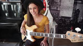 Kinga Głyk  Play along bass groove 1 [upl. by Aisorbma]