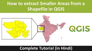 QGIS Tutorial How to Extract Smaller Areas from a Shapefile  Select Copy and Export Features [upl. by Ntsuj]