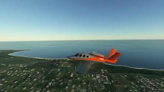 St Croix US Virgin Islands  Approach and landing  Cirrus Vision Jet SF50  MSFS [upl. by Edlitam333]