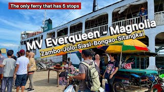 Traveling Zamboanga city  Sulu  TawiTawi with 5 stopover ferry  MV Everqueen Magnolia [upl. by Swanhilda]