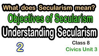 OBJECTIVES OF SECULARISM IN TAMIL  8 SAMACHEER SOCIAL CIVICS UNIT 3 சமய சார்பின்மையின் நோக்கம் [upl. by Kenny208]