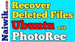 Recover Deleted files in Linux  Ubuntu 1604 with PhotoRec [upl. by Mello]