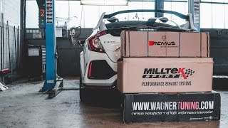 Civic TypeR FK8 DIY Wagner  Remus  Milltek Downpipe  PURE Sound [upl. by Jet]