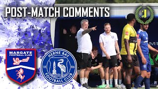 POST MATCH COMMENTS LEAGUE  HERNE BAY FC H  26th August 2024 [upl. by Orva]