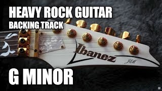 Heavy Rock Guitar Backing Track In G Minor [upl. by Aubrey]