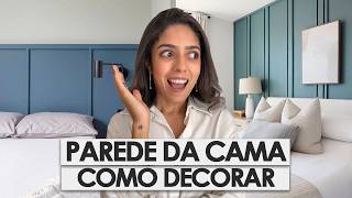 COMO DECORAR PAREDE DA CAMA NO QUARTO [upl. by Purington]