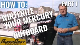 How to winterize a Mercury 60 HP EFI outboard  My Boat DIY [upl. by Maffei]