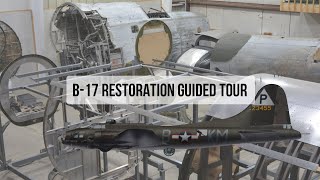 Hangar Thirteen B17 Restoration  Private Guided Tour and Details WWII warbird historicalaircraft [upl. by Anirhtak342]