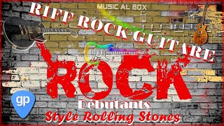 Riff ROCK GUITARE Facile pour Débutants sauce Rolling Stones [upl. by Airdnahc]