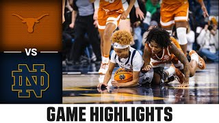 Texas vs Notre Dame Game Highlights  202425 ACC Womens Basketball [upl. by Aloibaf]