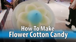 How To Make COTTON CANDY FLOWER  綿菓子  솜사탕  Zuckerwatte  Algodón de Azúcar [upl. by Madson]