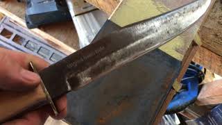 Restoring A Solingen Original Bowie Knife [upl. by Ayak]