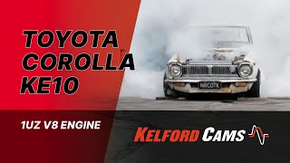 Toyota Corolla KE10  1UZ V8 Engine 207F Kelford Cams [upl. by Toll]