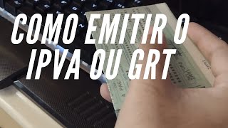 Como tirar o IPVA ou GRT em 2024 RJ [upl. by Leuname]