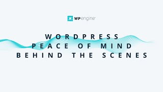 Behind the Scenes  WP Engine [upl. by Ioj]