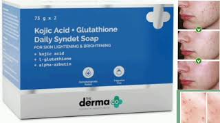 The Derma Co Kojic Acid Syndet Soap with Glutathione Soap [upl. by Anatsirhc371]