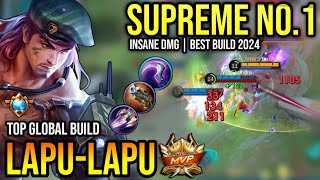 LAPULAPU BEST BUILD 2024  TOP GLOBAL LAPULAPU GAMEPLAY  MOBILE LEGENDS✓ [upl. by Aleakim322]