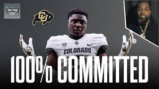 2025 Linebacker Mantrez Walker says he is FULLY COMMITTED to Colorado [upl. by Selig748]