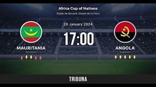 mauritanie vs angola caf 2024 live [upl. by Myranda]