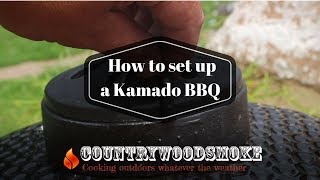 How to light and setup a Kamado Ceramic BBQ [upl. by Schwarz802]