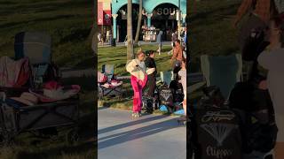 Venice Beach live grind californiabeach rollerdisco [upl. by Kcirddet758]