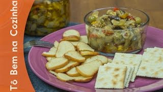 ANTEPASTO DE BERINJELA  Receita de caponata de berinjela Episódio 97 [upl. by Eilrak]