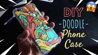 How to make your own Doodle Phone Case  DIY cheap easy custom Iphone case [upl. by Nitsid538]