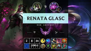 Renata Glasc Support vs VelKoz  EUW Master Patch 1414 [upl. by Ave]