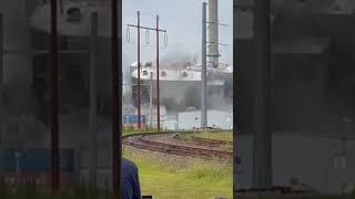 Coal Plant Demolition [upl. by Ecertak]