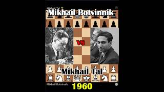 Zwischenzug and 2 perplexing Knight sacrifices Mikhail Botvinnik vs Mikhail Tal [upl. by Kyrstin]