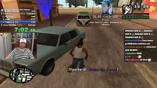 Bananirou hace speedrun de GTA SA y pierde por mandar saludos [upl. by Wivinah]