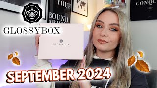 GLOSSYBOX SEPTEMBER 2024 UNBOXING ✨ AUTUMN GLOW 🍂  MISS BOUX [upl. by Nayb]