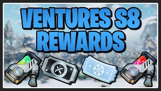 VENTURES SEASON 8 REWARDS  Fortnite Save the World [upl. by Enrobso]