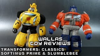 Toy Review  Transformers Classics SOFTIMUS PRIME amp SLUMBLEBEE [upl. by Assylem]