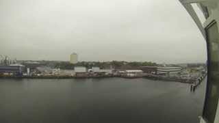 MS Color Fantasy leaving Kiel timelaps [upl. by Westfahl413]