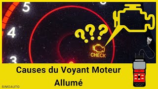 Les causes du voyant moteur allumé  SIMOAUTO [upl. by Janis]