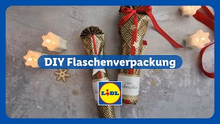 DIY Flaschenverpackung mit Step by Step Anleitung [upl. by Delwyn]