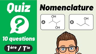 QUIZ CHIMIE 🔟🔟 Formule amp Nomenclature  Lycée [upl. by Nhar651]